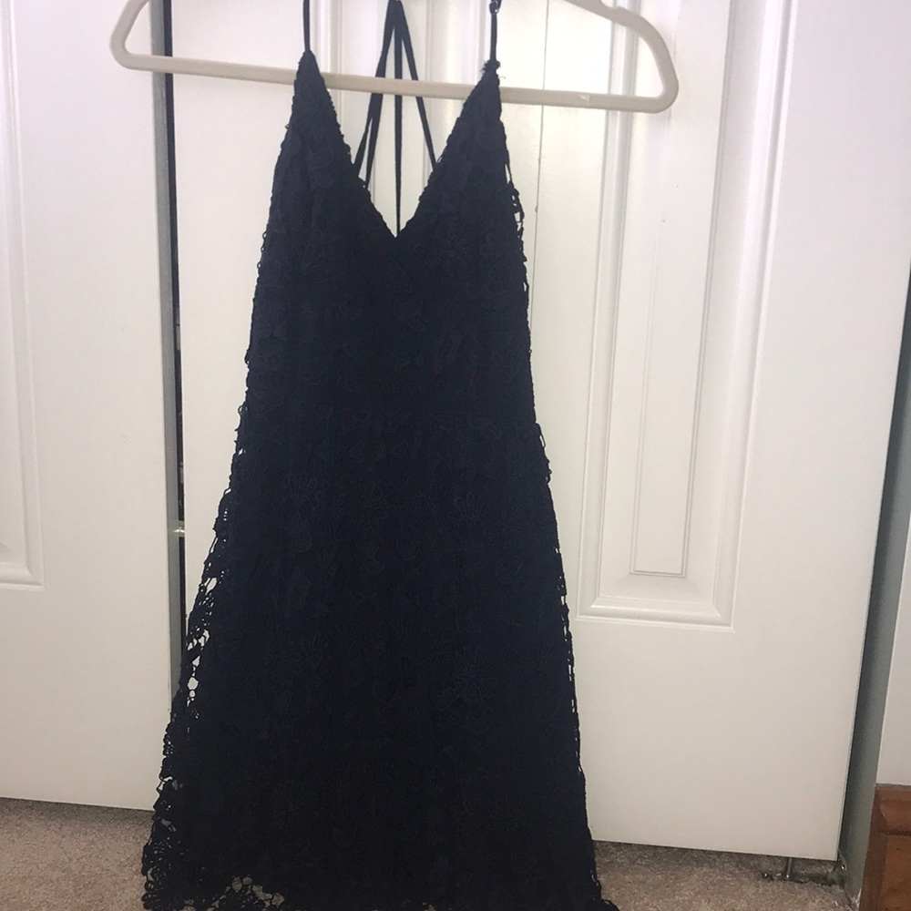 Hollister navy blue dress
